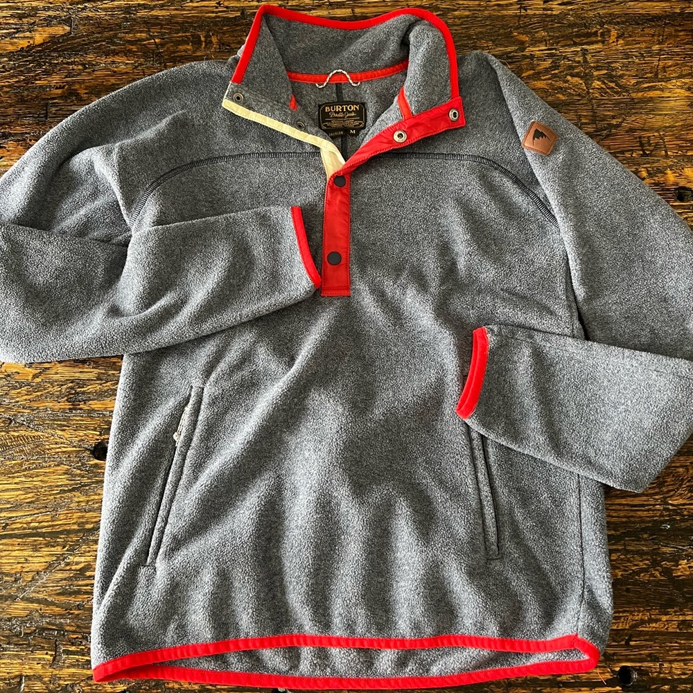 Burton quarter snap performance fleece, medium long sleeve